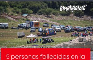 Fallecen 5 personas por accidente de embarcación en la Presa Zimapan