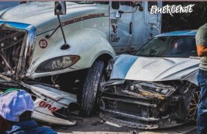 Carambola en la carretera 210 altura Sendas, deja 7 lesionados