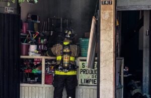 Lesionado en incendio en el centro de San Juan del Río