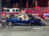 Cae auto de puente vial en la carretera 57 en Querétaro