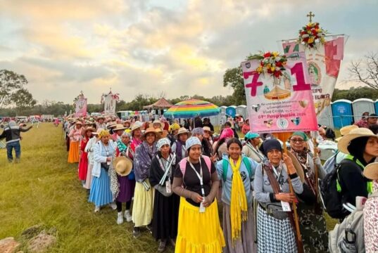 Peregrinas al Tepeyac arriban a Tepeji del Rio