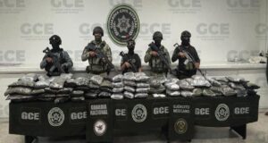 HALLAN 69 KILOS DE MARIHUANA ENTRE MALEZA