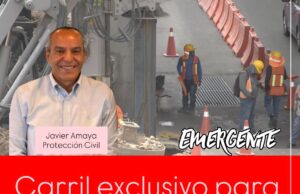 Carril exclusivo para emergencias en Bernardo Quintana