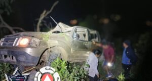 Volcadura en Potrerillos deja una mujer sin vida y tres personas lesionadas