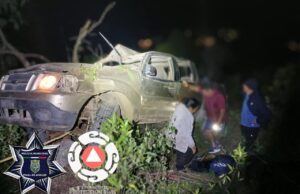 Volcadura en Potrerillos deja una mujer sin vida y tres personas lesionadas