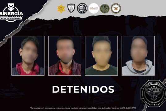 Operativo Sinergia ejecuta 7 cateos simultáneos; 4 personas detenidas en el municipio de Querétaro