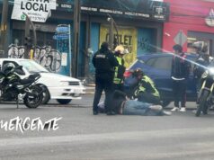 Choque entre camioneta y motociclista deja un lesionado en Paseo Central SJR