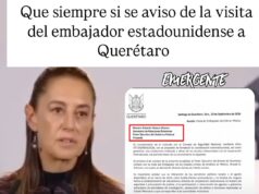 Que siempre si se aviso de la visita del embajador estadounidense a Querétaro